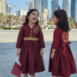 Majestic Maroon Dress for Girls