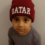 Maroon “QATAR” Knit Beanie