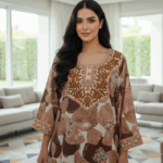 "Desert Earth" Embroidered Jalabiya