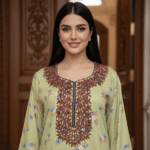 Autumn Bloom Embroidered Jalabiya