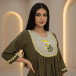 Floral Bib jalabiya