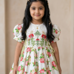 Vintage Rose & Hand-Beaded Garden Dress