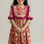 Vintage Rose Ruffle Maxi Dress