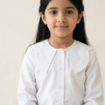 Scalloped Embroidery Blouse