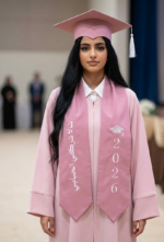 Empress Rose Crepe Graduation Ensemble