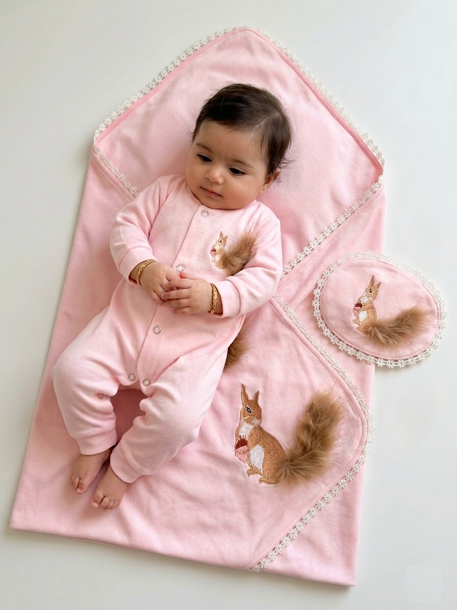 Gemini_Generated_Image_lf09nflf09nflf09 Enchanted Squirrel 3-Piece Boutique Set - الصورة 1
