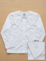 Scalloped Embroidery Blouse - Image 2